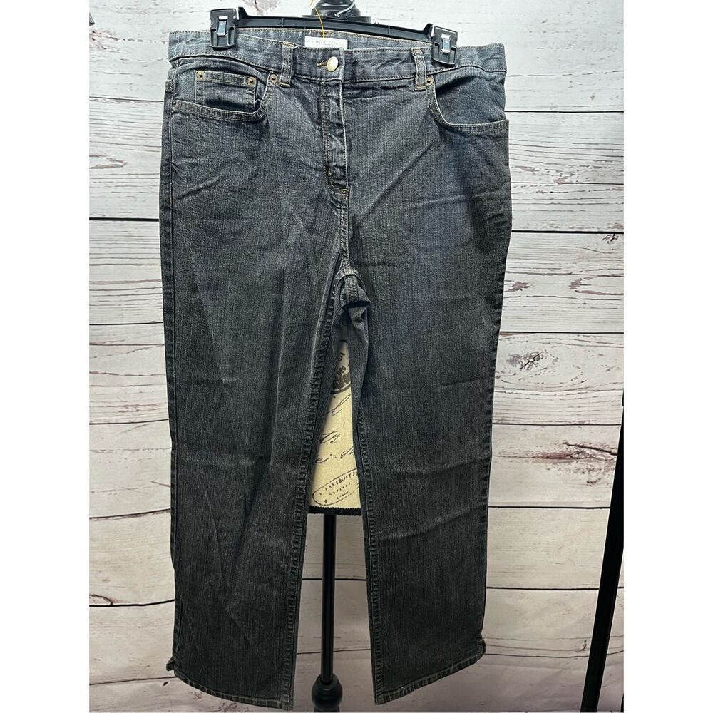 Van Heusen Womens Gray Wash Stretch Denim Jeans Size 10 Short Casual Pants